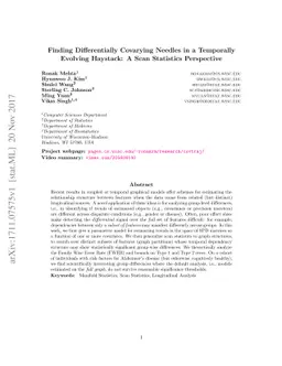 Finding Differentially Covarying Needles in a Temporally Evolving
  Haystack: A Scan Statistics Perspective