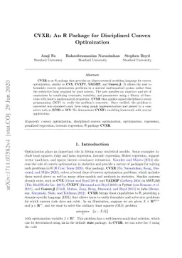 CVXR: An R Package for Disciplined Convex Optimization