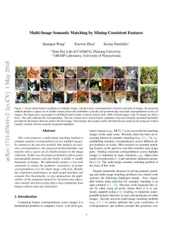 Multi-Image Semantic Matching by Mining Consistent Features