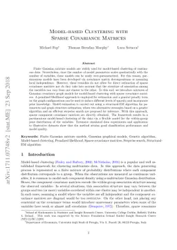 Model-based Clustering with Sparse Covariance Matrices