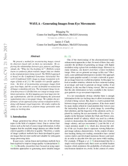 WAYLA - Generating Images from Eye Movements