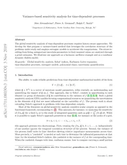 Variance-based sensitivity analysis for time-dependent processes