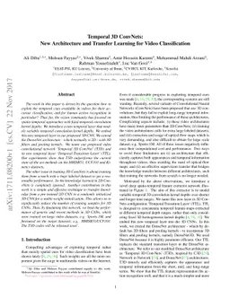 Temporal 3D ConvNets: New Architecture and Transfer Learning for Video
  Classification