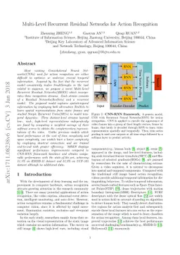 Multi-Level Recurrent Residual Networks for Action Recognition