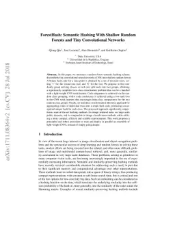 ForestHash: Semantic Hashing With Shallow Random Forests and Tiny
  Convolutional Networks