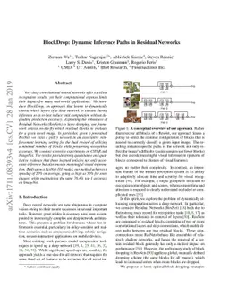 BlockDrop: Dynamic Inference Paths in Residual Networks