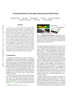 Frustum PointNets for 3D Object Detection from RGB-D Data