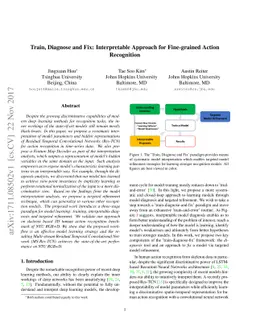 Train, Diagnose and Fix: Interpretable Approach for Fine-grained Action
  Recognition