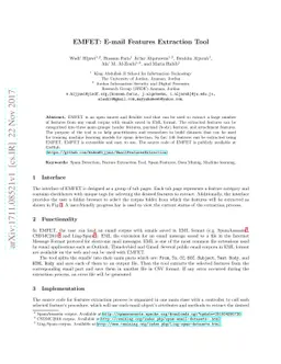 EMFET: E-mail Features Extraction Tool