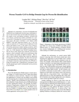 Person Transfer GAN to Bridge Domain Gap for Person Re-Identification