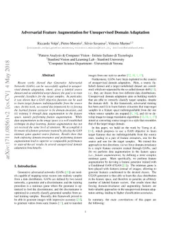 Adversarial Feature Augmentation for Unsupervised Domain Adaptation