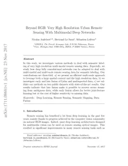 Beyond RGB: Very High Resolution Urban Remote Sensing With Multimodal
  Deep Networks