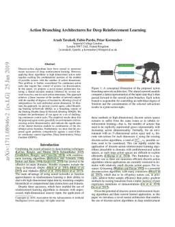 Action Branching Architectures for Deep Reinforcement Learning