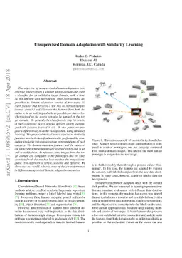 Unsupervised Domain Adaptation with Similarity Learning