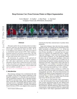 Deep Extreme Cut: From Extreme Points to Object Segmentation