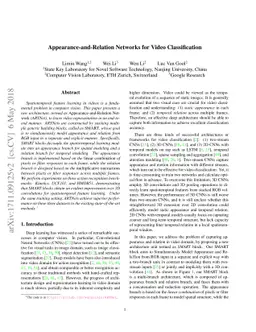 Appearance-and-Relation Networks for Video Classification