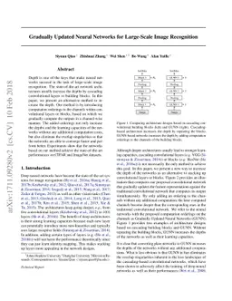 Gradually Updated Neural Networks for Large-Scale Image Recognition