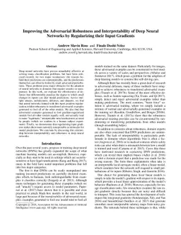 Improving the Adversarial Robustness and Interpretability of Deep Neural
  Networks by Regularizing their Input Gradients