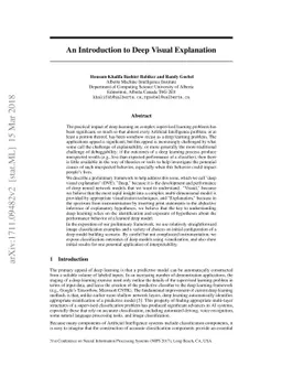 An Introduction to Deep Visual Explanation