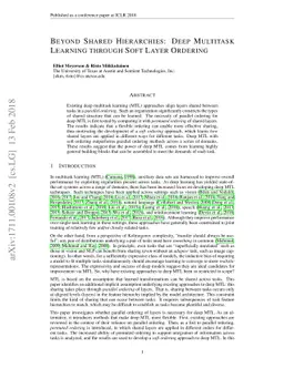 Beyond Shared Hierarchies: Deep Multitask Learning through Soft Layer
  Ordering