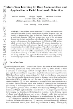 Multi-Task Learning by Deep Collaboration and Application in Facial
  Landmark Detection