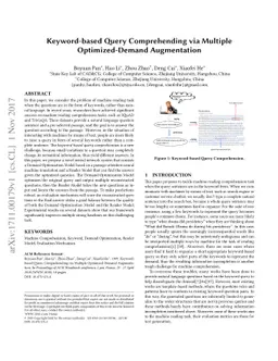 Keyword-based Query Comprehending via Multiple Optimized-Demand
  Augmentation
