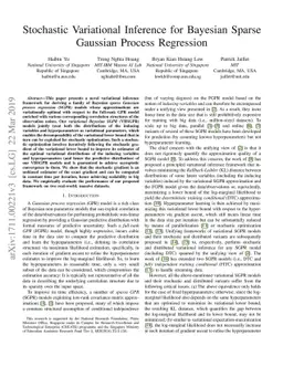 Stochastic Variational Inference for Bayesian Sparse Gaussian Process
  Regression