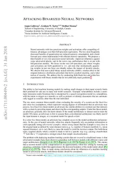 Attacking Binarized Neural Networks