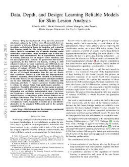 Data, Depth, and Design: Learning Reliable Models for Skin Lesion
  Analysis