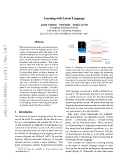 Learning with Latent Language