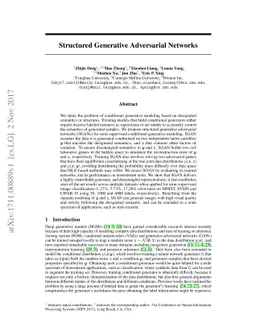 Structured Generative Adversarial Networks