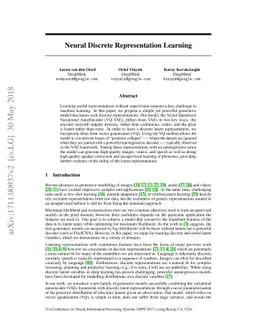 Neural Discrete Representation Learning