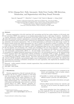 Ω-Net (Omega-Net): Fully Automatic, Multi-View Cardiac MR
  Detection, Orientation, and Segmentation with Deep Neural Networks