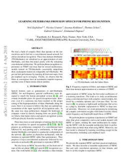 Learning Filterbanks from Raw Speech for Phone Recognition