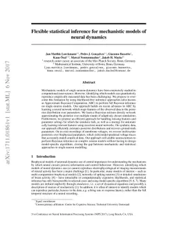 Flexible statistical inference for mechanistic models of neural dynamics