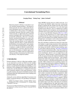 Convolutional Normalizing Flows