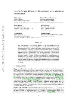 Large-Scale Optimal Transport and Mapping Estimation