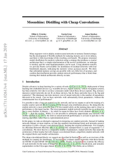Moonshine: Distilling with Cheap Convolutions