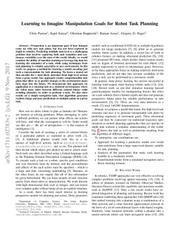 Learning to Imagine Manipulation Goals for Robot Task Planning