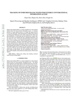 Tracking of enriched dialog states for flexible conversational
  information access