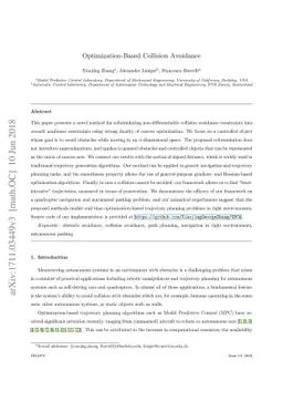 Optimization-Based Collision Avoidance