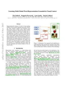 Learning Multi-Modal Word Representation Grounded in Visual Context