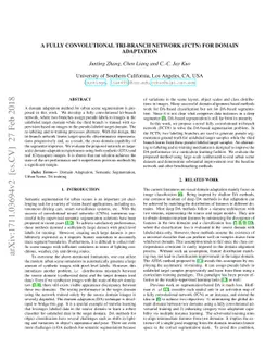 A Fully Convolutional Tri-branch Network (FCTN) for Domain Adaptation