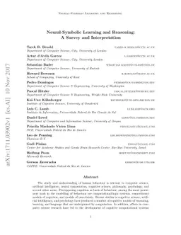 Neural-Symbolic Learning and Reasoning: A Survey and Interpretation
