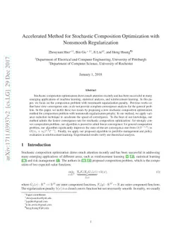 Accelerated Method for Stochastic Composition Optimization with
  Nonsmooth Regularization