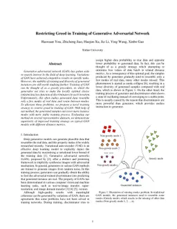 Restricting Greed in Training of Generative Adversarial Network