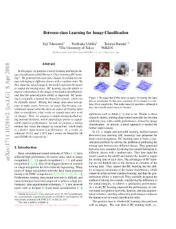 Between-class Learning for Image Classification