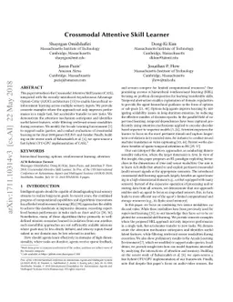 Crossmodal Attentive Skill Learner