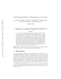 Kernel-based Inference of Functions over Graphs