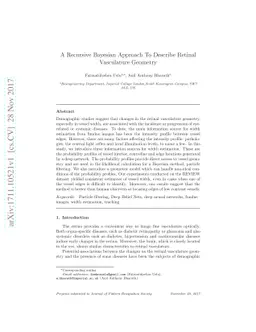 A Recursive Bayesian Approach To Describe Retinal Vasculature Geometry